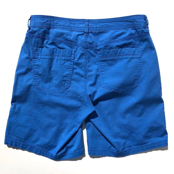 DKNY Jeans Shorts Size 4 Cobalt Blue Roll Tab Chino Cotton Blend Five Pocket - Picture 6 of 14